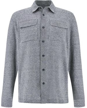 Paul & Shark Chest-Pocket Overshirt - Grey