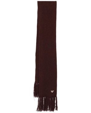 Emporio Armani Wool Blend Scarf - Purple