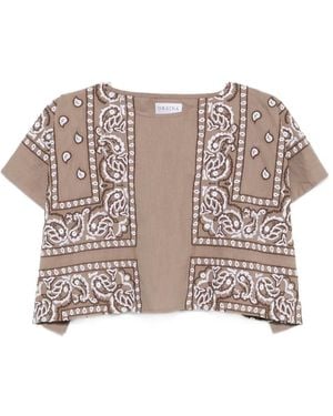 ORSINA Bandana-Print Blouse - Pink