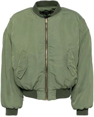 we11done Puff Bomber Jacket - Green