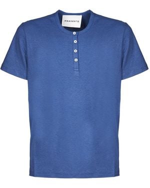 Amaranto コットン Tシャツ - ブルー