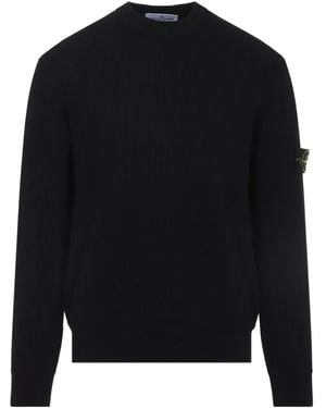 Stone Island Logo-detail sweater - Schwarz