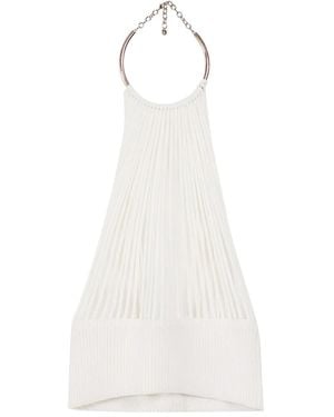 Krizia Top Con Cuello Halter - Blanco