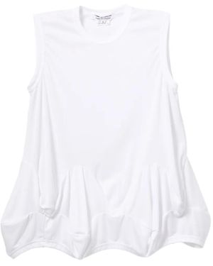 Comme des Garçons Top Met Ronde Hals - Wit