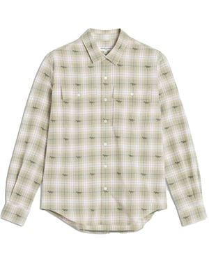 Maison Kitsuné Checked Shirt - White