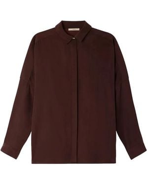Sessun Lady D Drop-Shoulder Long-Sleeve Shirt - Brown