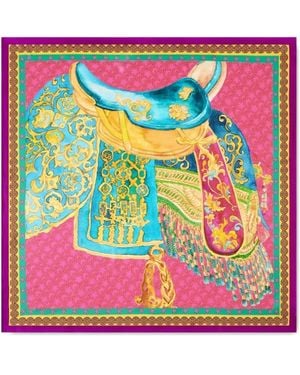 Shanghai Tang Tang Foulard Printed Scarf - Pink