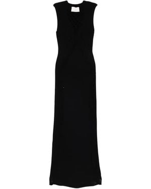 Circus Hotel Crisscross Maxi Dress - Black