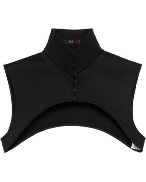 Hui Milano Chaleco con cuello alzado - Negro