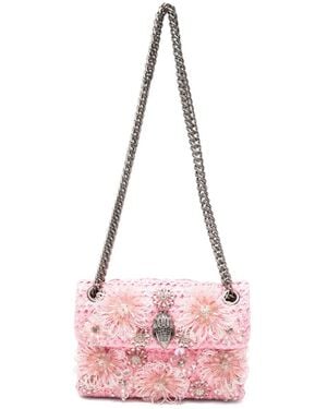 Kurt Geiger Mini Kensington Floral-Appliqué Cross-Body Bag - Pink