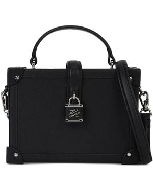 Karl Lagerfeld K/Autograph パドロック トランクバッグ - ブラック