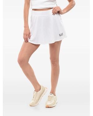 Giorgio Armani Ventus7 tennis elastic-waistband mini skirt - Weiß