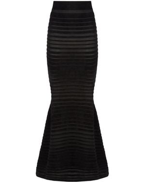 Nina Ricci Stripe Skirt - Black