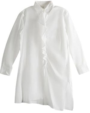 Y's Yohji Yamamoto Ruffled Shirt - White