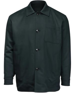 Kiton Cabin Chest-Pocket Shirt Jacket - Green