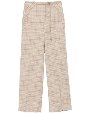Patrizia Pepe Geruite Broek - Naturel