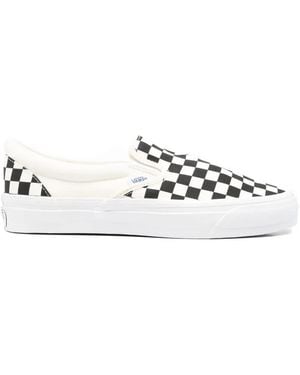 Vans Check-Pattern Slip-On Trainers - White