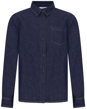 Maison Kitsuné Blouse Met Zak - Blauw