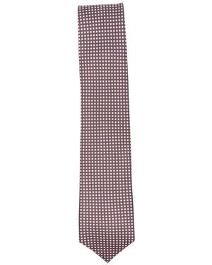 Errico Formicola Patterned Tie - Purple