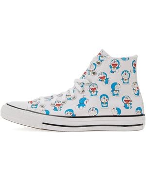 Converse Doraemon Print High-Top Trainers - Blue