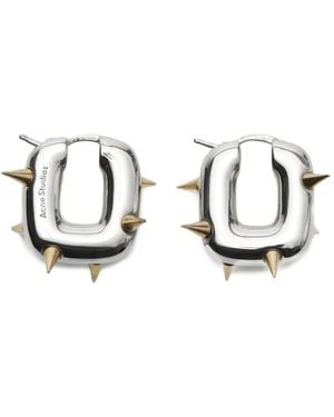 Acne Studios Spiked Earrings - White