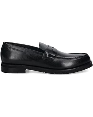 Baldinini Leather Penny Loafers - Black
