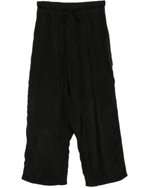 Rundholz Drawstring-Waist Gathered Pants - Black