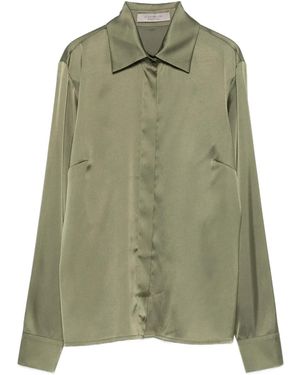 D.exterior Satin Shirt - Green