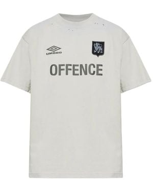 Umbro Distressed-Effect T-Shirt - Grey