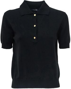 Max Mara Pomposa Short-Sleeve Polo Shirt - Black