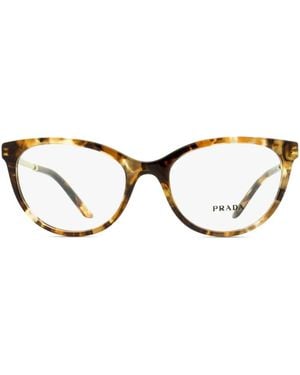 Prada Lunettes De Vue 17W À Monture Papillon - Marron