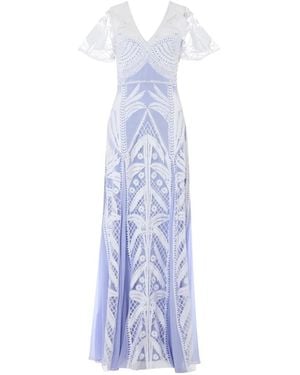 Temperley London Giselle Embroidered Gown - White