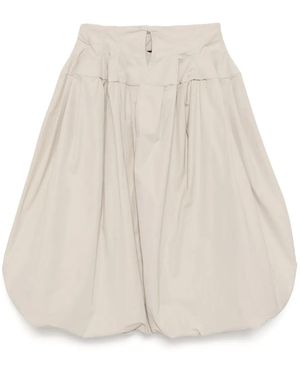 Toga Shrink Twill Skirt - Natural