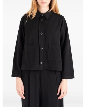 Societe Anonyme Tilda Button-Up Patch-Pocket Jacket - Black