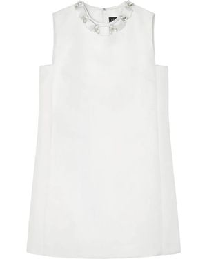 Versace Beaded Mini Dress For - White