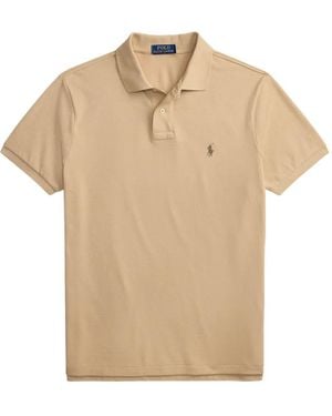 Polo Ralph Lauren Polo En Piqué À Logo Brodé - Natural