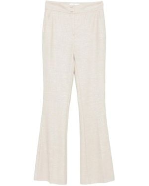 Genny Geknöpfte Hose - Weiß