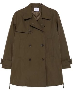 Aspesi Double-Breasted Storm-Flap Jacket - Brown