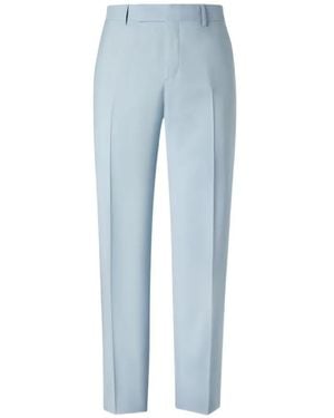Fendi Pleated Wool Trousers - Blue