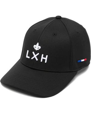Lxh Logo-Embroidered Baseball Cap - Black