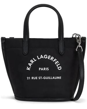 Karl Lagerfeld Borsa Tote Rue St-Guillaume - Nero