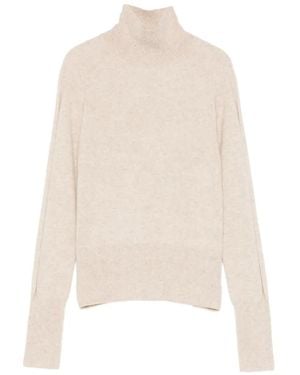 JOSEPH Turtleneck Cashmere Sweater - White