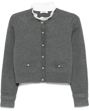 Sandro Knitted Cardigan - Grey