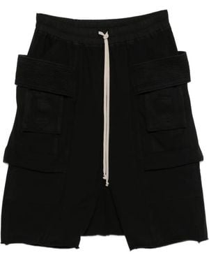 Rick Owens Creatch Drawstring Pocket Shorts - Black