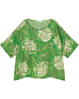 Maliparmi Printed Oversized Shirt - Green