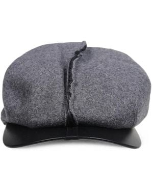 Comme des Garçons Newsboy Exposed-Seam Hat - Gray