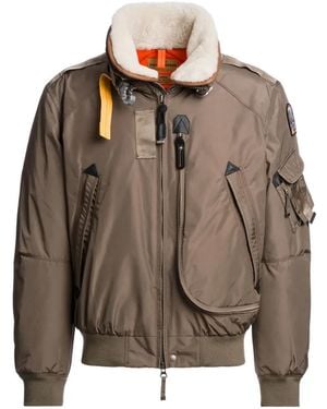 Parajumpers Fire S. Shearling-Trim Down Jacket - Brown