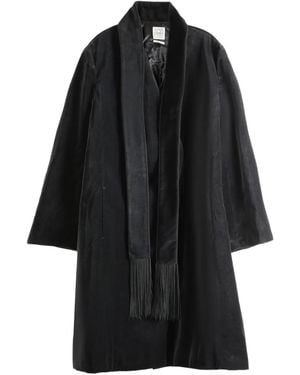 TOTEME スカーフカラー コート - ブラック
