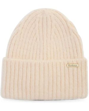 Barbour Meryl Beanie Hat - Natural