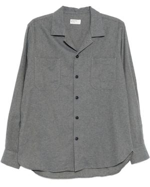 Universal Works Brushed Flannel Shirt - Grey